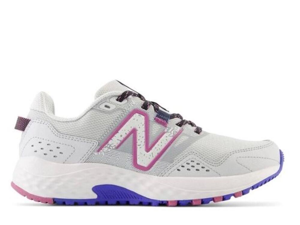New Balance Women's 410V8 Trail Running Shoe Sneakers Gray Blue Pink 11 Wide